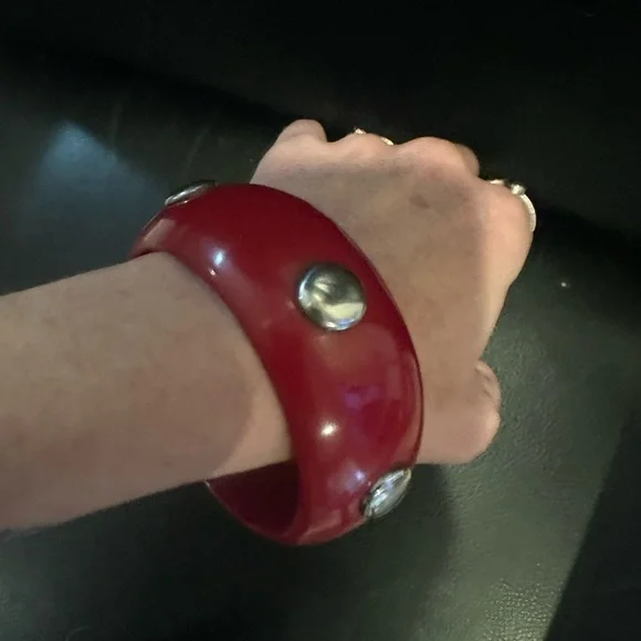 NWT / Free People / Deep Red Bangle / NEW - Picture 12 of 16